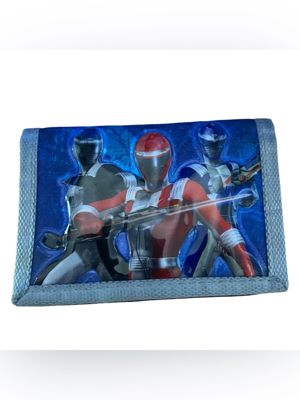 Power Rangers Puff Trifold 3D Wallet Zipper Coin Popular Pocket Bill Double Side